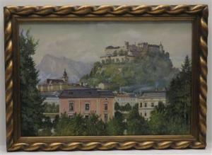 RUPPE Michael 1863-1951,Blick vom Kapuzinerkloster auf Festung,Palais Dorotheum AT 2018-05-18