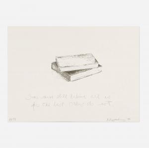 RUPPERSBERG Allen,Untitled (Some Men Still Believe...),1978,Los Angeles Modern Auctions 2024-01-10