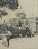 RUPPERT Fritz 1878-1937,Sankt Peter in Rom mit Figurenstaffage,Palais Dorotheum AT 2012-11-20