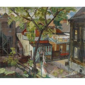 RUPPRECHT EDGAR,View From 4th floor of 433 W.Goethe Street,Chicago,4th,Ripley Auctions 2019-07-20