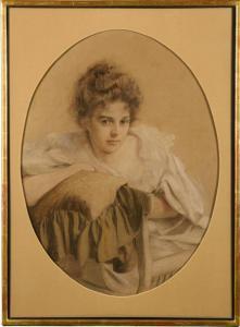 RUPPRECHT Tini 1867-1956,Qualitätvolles Damenbildnis,1894,Wendl DE 2020-10-22