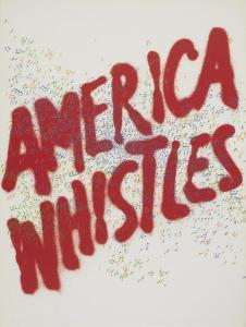 RUSCHA Edward Joseph 1937,America Whistles, from America: The Third Century,1975,Bonhams 2016-06-22