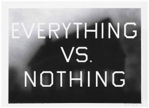 RUSCHA Edward Joseph 1937,Everything vs. Nothing,1991,Christie's GB 2018-05-18