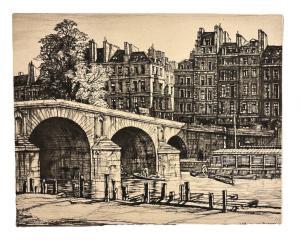 RUSHBURY Henry George 1889-1968,Pont Marie, Paris,Dams Casa d'Aste IT 2024-02-15
