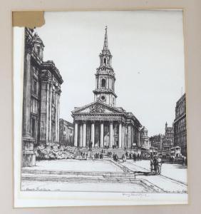 RUSHBURY Henry George 1889-1968,St Martin's in the Fields,Gorringes GB 2024-01-15