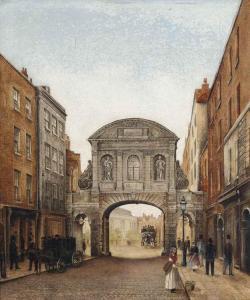 RUSHEN R 1800-1800,View of Temple Bar, London,1867,Christie's GB 2015-10-06