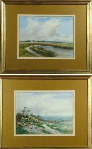 RUSHTON Alfred Josiah 1836,Panoramic landscape views - a path along a hills,Anderson & Garland 2007-09-04