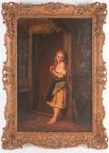 RUSHTON Alfred Josiah,portrait of a young girl standing in a doorway,Dawson's Auctioneers 2021-03-25