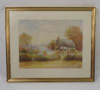 RUSHTON L,Cottage landscape with sheep,1951,Serrell Philip GB 2015-11-12