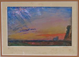 RUSKIN John 1819-1900,sunset,CRN Auctions US 2017-04-30