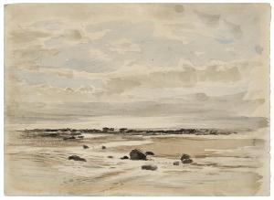 RUSKIN John 1819-1900,The shoreline and Irish Sea: view westward from Ru,Christie's GB 2024-02-01
