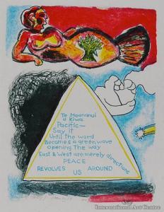 RUSSELL &AMP; PAT HANLY,Peace Revolves Around Us,1986,International Art Centre NZ 2016-02-23
