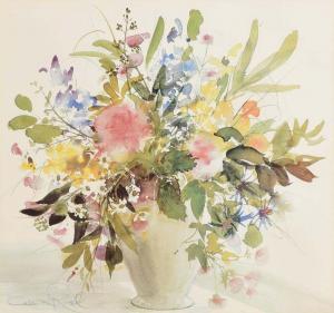 RUSSELL Celia 1943,Still Life  Vase of Flowers,Morgan O'Driscoll IE 2017-03-13