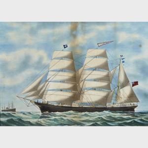 RUSSELL Edward John,BARQUE NORTHERN EMPIRE (OF WINDSOR, N.S.), WOODEN,,Waddington's 2014-12-10