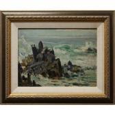 RUSSELL George Horne 1861-1933,ROCKS AND BREAKING SURF,Waddington's CA 2019-01-24