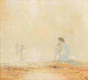 RUSSELL GEORGE 1900-1900,Playing on the Beach,Morgan O'Driscoll IE 2017-01-23