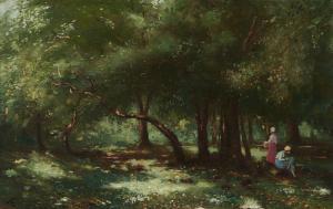 RUSSELL George William, A.E. 1867-1935,RESTING IN THE WOOD,De Veres Art Auctions IE 2024-03-26