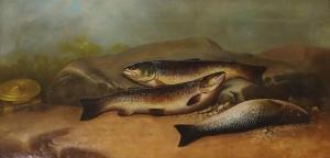 RUSSELL John Bucknell 1819-1893,THE DAY'S CATCH OF SALMON AND TROUT,Great Western GB 2021-06-23