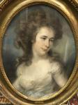 RUSSELL JOHN 1744-1806,Lady in white, dress with blue sash,1786,Moore Allen & Innocent GB 2022-02-09
