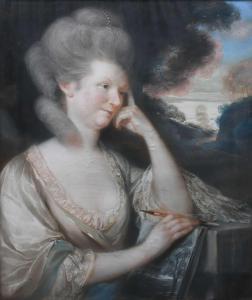 RUSSELL John,Portrait of Lady Rich, née Elizabeth Bell (1740-17,1777,Woolley & Wallis 2024-03-06