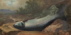RUSSELL John 1869-1918,Salmon on a bank,Bonhams GB 2019-05-01