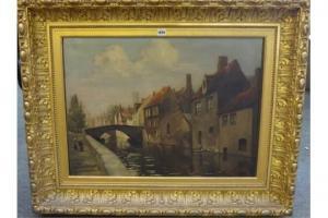 RUSSELL Paul 1900,Quai Vert: Canal scene,1920,Bellmans Fine Art Auctioneers GB 2015-12-02