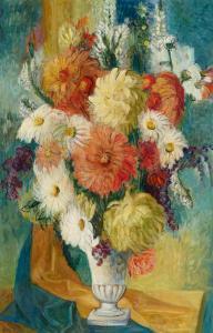 RUSSELL Shirley Marie 1886-1985,Still Life with Chrysanthemums,1965,Bonhams GB 2023-08-02