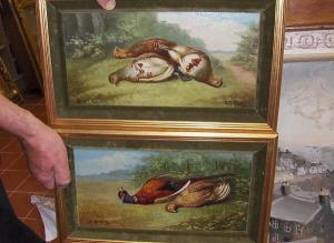 Russell Tully Dhuie 1800-1800,Still lifes of pheasants and partridge,Bonhams GB 2009-09-15