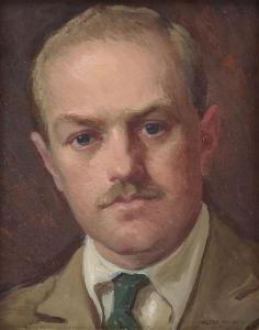 RUSSELL Walter 1871-1963,Portrait of Harold Uring,1916,Burchard US 2018-05-20