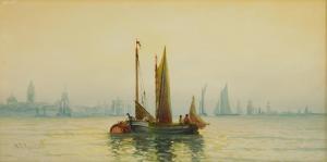 RUSSELL William George 1860,Boats on Water,Rachel Davis US 2023-06-02
