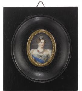 RUSSIAN SCHOOL,A miniature portrait of Empress Alexandra Feodorovna,Sotheby's GB 2017-11-28