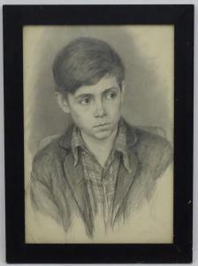 RUSSIAN SCHOOL,A seated boy,1955,Dickins GB 2018-02-02