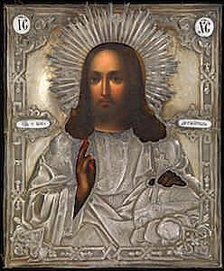 RUSSIAN SCHOOL,Christ Pantocrator,1859,MacDougall's GB 2015-06-03