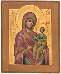 RUSSIAN SCHOOL,ICON OF THE IVERSKAYA MOTHER OF GOD,19th century,Shapiro Auctions US 2018-10-06
