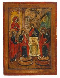 RUSSIAN SCHOOL,Icon of the last supper,Woolley & Wallis GB 2017-09-12