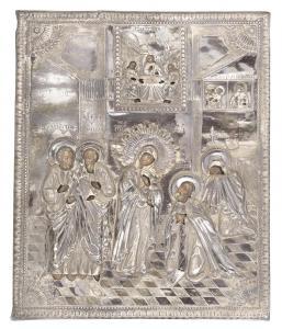 RUSSIAN SCHOOL,Miraculous appearance of Mother of God to St. Serg,1803,Bonhams GB 2016-06-08