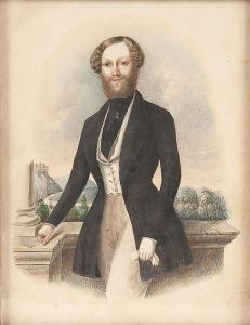 RUSSIAN SCHOOL,Portrait of a Gentleman,1845,Jackson's US 2012-05-22