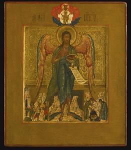 RUSSIAN SCHOOL,Saint John the Forerunner 'Angel in the Desert',Sotheby's GB 2015-12-01