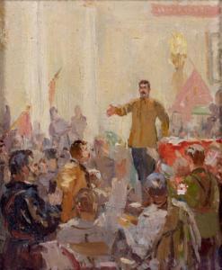 RUSSIAN SCHOOL,Staline au comité central,1939,Fraysse FR 2012-10-10