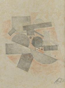 RUSSIAN SCHOOL,Suprematist Composition with Spheres and Rectangles,Shapiro Auctions US 2015-05-16