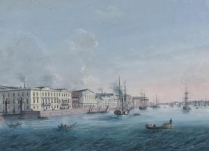 RUSSIAN SCHOOL,View of the English Embankment and the Rumiantsev ,Christie's GB 2007-11-28