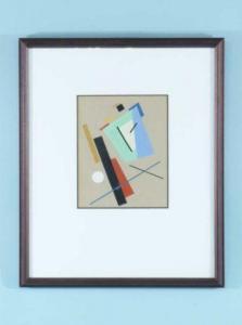 RUSSIAN SCHOOL (XX),UNTITLED SUPREMATIST COMPOSITION,c. 1920,Lewis & Maese US 2010-04-07