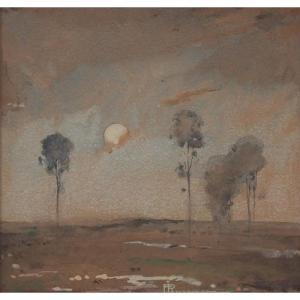 RUSSMAN Felix 1888-1962,A Moonrise,1932,Treadway US 2011-03-06