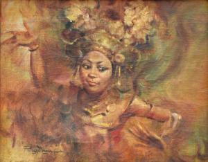 RUSTAMADJI 1932-1990,Balinese Dancer,33auction SG 2017-11-19