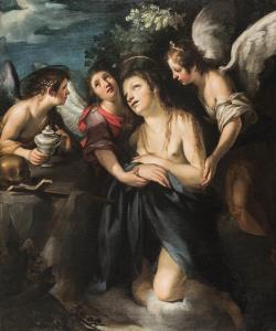 RUSTICI Francesco Rustichino 1595-1626,MARIA MADDALENA ASSISTITA DA TRE ANGELI,Pandolfini 2017-10-11