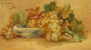 RUTHERFORD CHARLES ADRIAN 1868-1944,STILL LIFE WITH BOWL AND GRAPES,1908,Sloans & Kenyon 2016-04-30