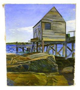 RUTHERFORD CRAIGHILL Eleanor 1896,fishing shack on water,Winter Associates US 2013-09-09