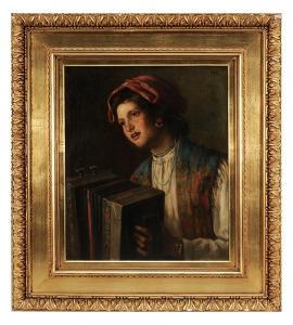 RUTHERFORD FITZ Benjamin 1855-1891,A Little Minstrel,Brunk Auctions US 2013-09-21