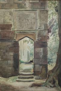 RUTHERFORD WILLIAM,Old stone archway,1891,Capes Dunn GB 2017-10-10