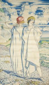 RUTHERSTON Albert 1881-1953,Women on the Sea Shore,1921,Forum Auctions GB 2023-12-14